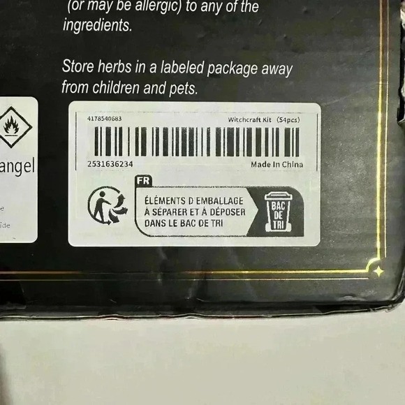 Witchcraft Kit Supplies Set Black Gold Open Box! Halloween Wicca - Picture 9 of 16